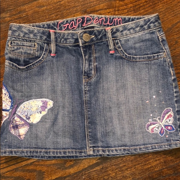 blue jean skirt kids